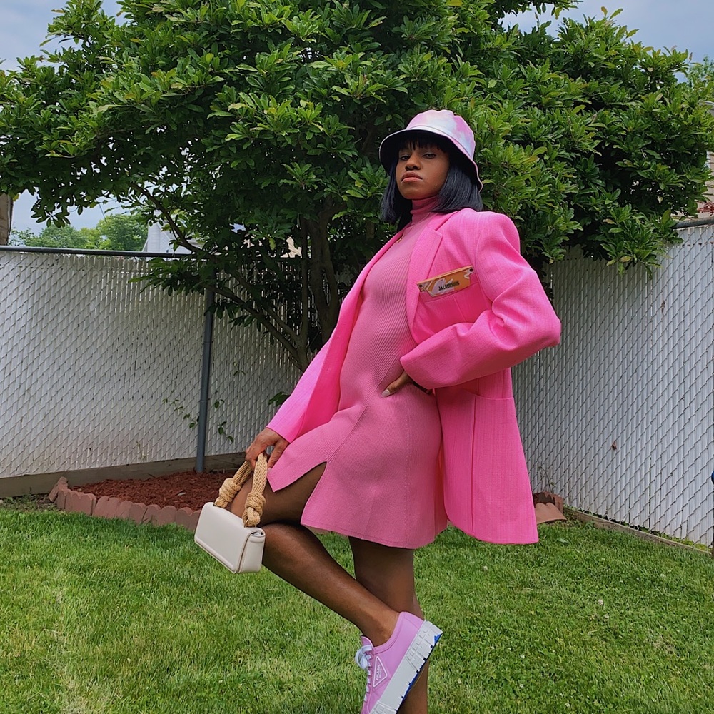 Zara pink turtleneck knit dress - Picture 9 of 10